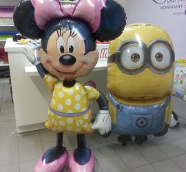 Folienballon Airwalker Minnie Mouse und Minion