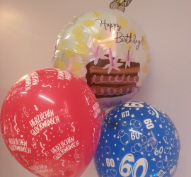 bunte Geburtstagsluftballons