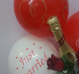 Luftballone Just Married
