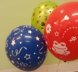 bunte Latexballons