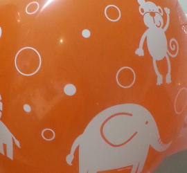 Latexballon mit Tieren