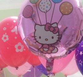Folienballon rosa Hello Kitty