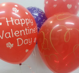 Latexballon rot Happy Valentines Day