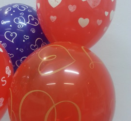 Roter Latexballon