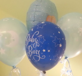 Latexballon blau Baby Boy