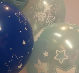 Latexballon hellblau It's a boy