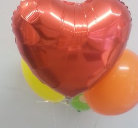 Folienherzballon rot