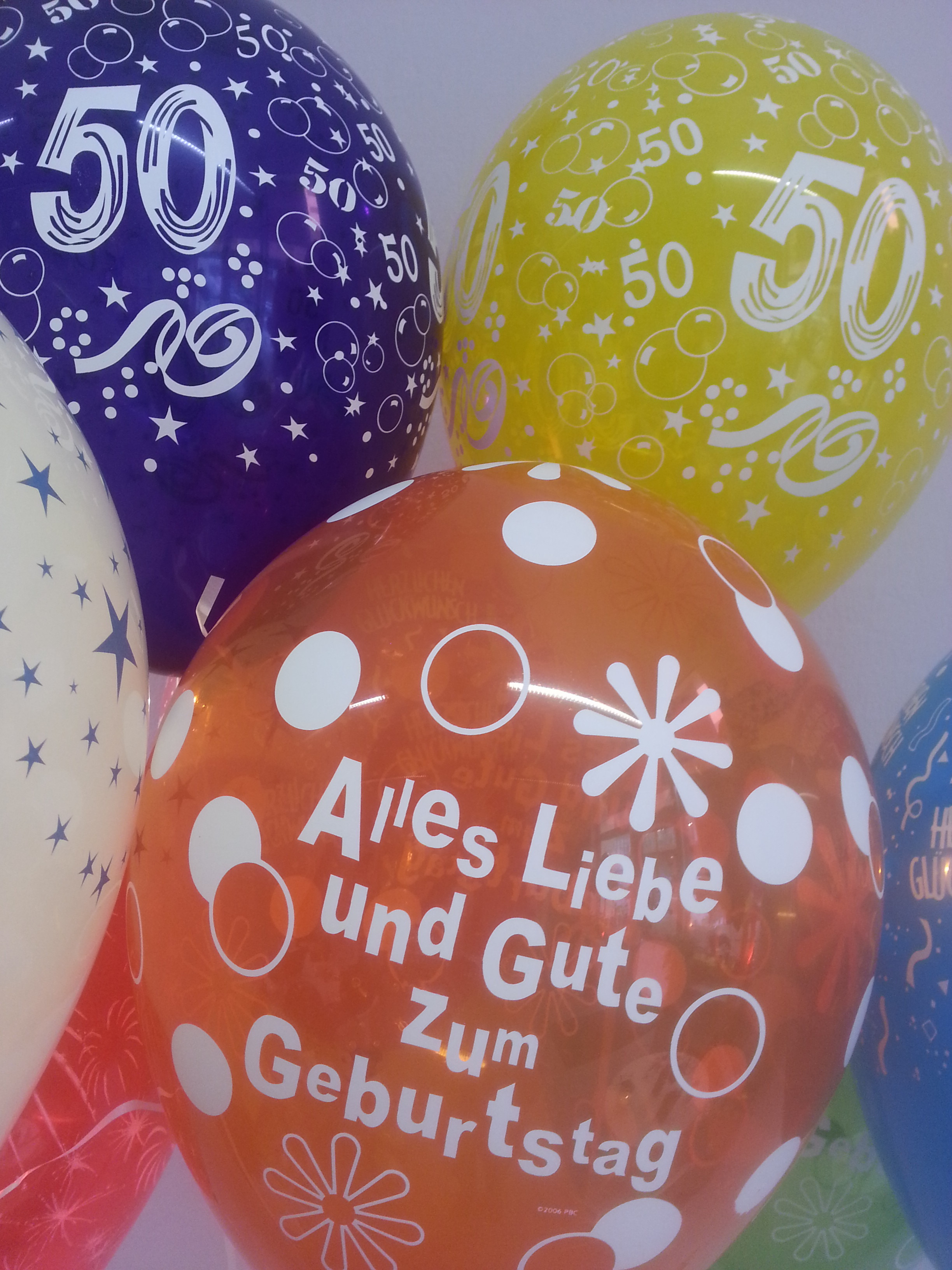  Luftballons - Geburtstag - ButterflyBalloons Motiv 