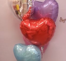 Folienherzballons diverse Farben