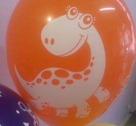 Latexballon orange Dino