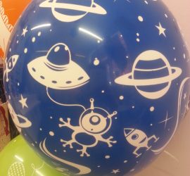 Latexballon blau Astronauten