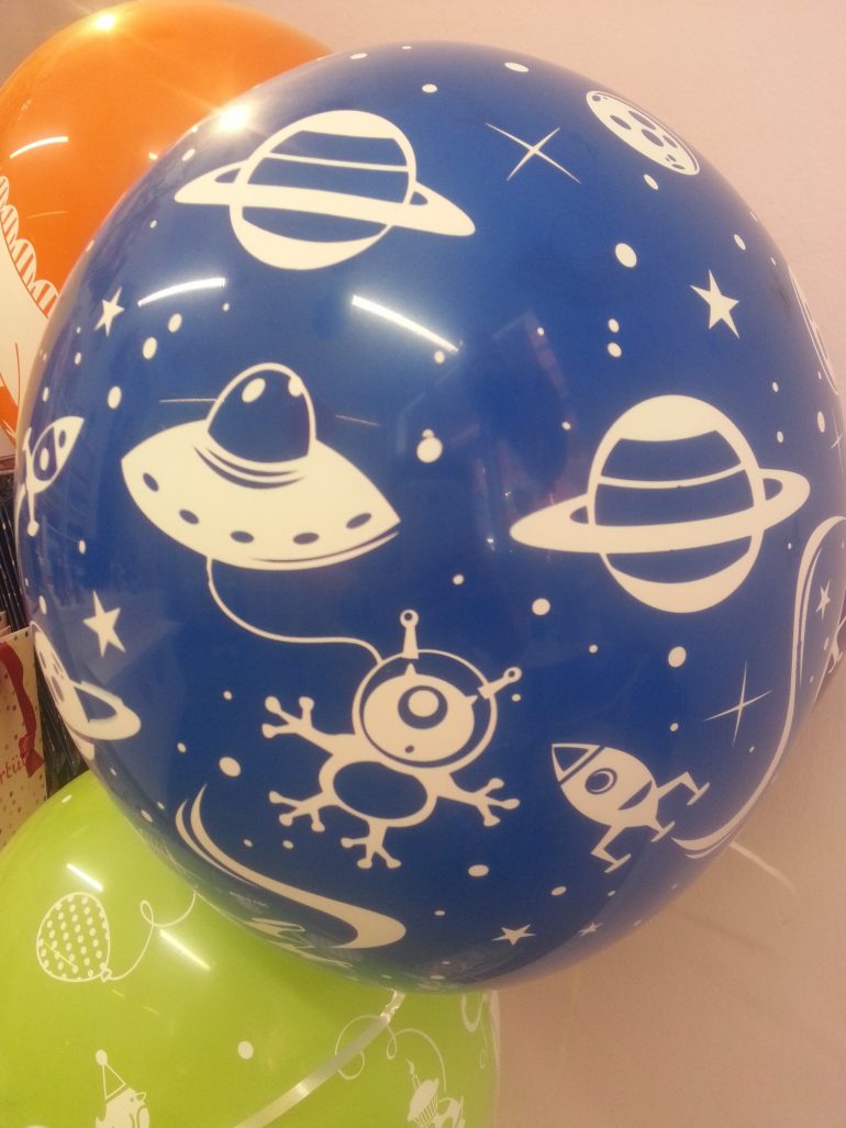 Latexballon blau Astronauten