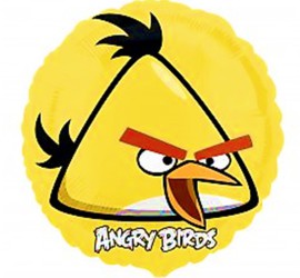 Folienballon Angry Birds gelb