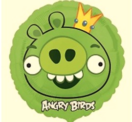 Folienballon Angry Birds grün