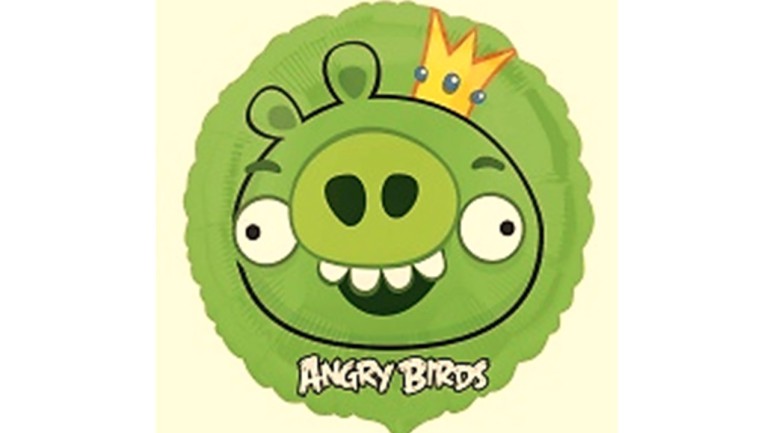 Folienballon Angry Birds grün