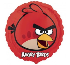 Folienballon Angry Birds rot