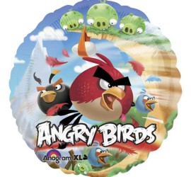 Folienballon Angry Birds Gruppe
