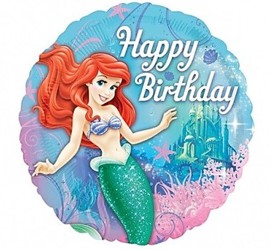Folienballon Arielle Happy Birthay