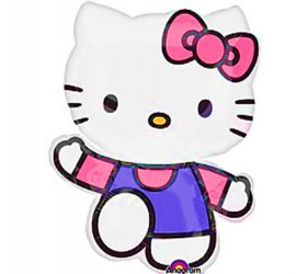 Folienballon Hello Kitty rosa lila