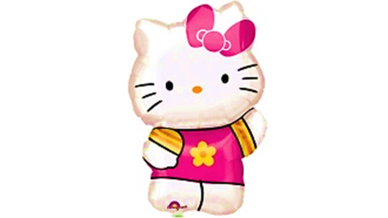 Folienballon Hello Kitty stehend rosa