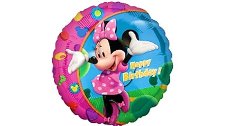 Folienballon Minnie Maus Happy Birthday