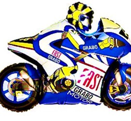 Folienballon Motorrad