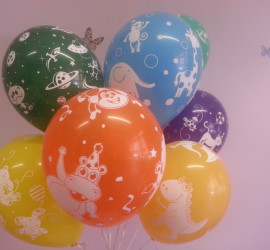 Latexballons diverse Farben und Motive