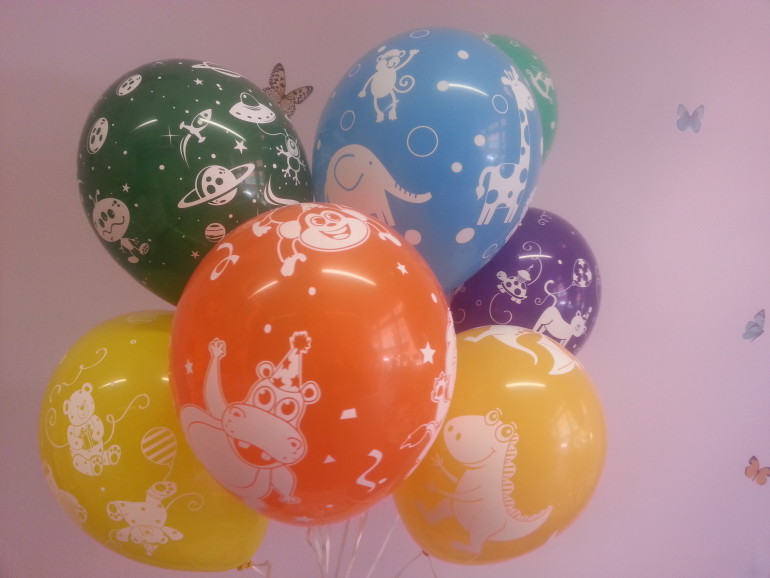 Latexballons diverse Farben und Motive