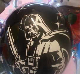 Latexballon schwarz Darth Vader