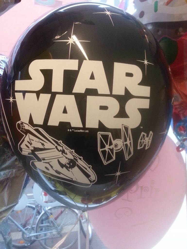 Latexballon schwarz Star Wars