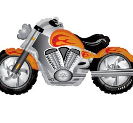 Folienballon Motorrad orange