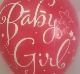 Latexballon Baby Girl pink