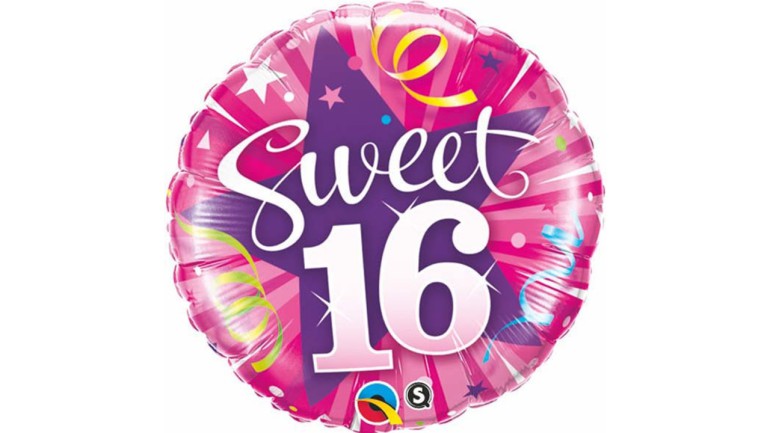 Folienballon Sweet 16