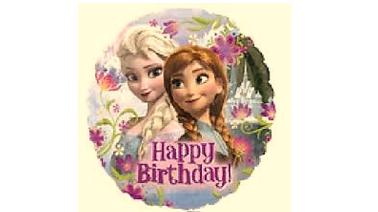 Folienballon Happy Birthday Eisköniginnen