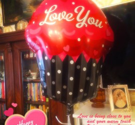 Folienballon Cupcake Love You