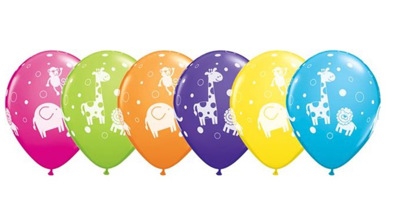 Latexballons Tiere diverse Farben