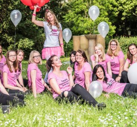 Latexballons weiß rot für Polterabend