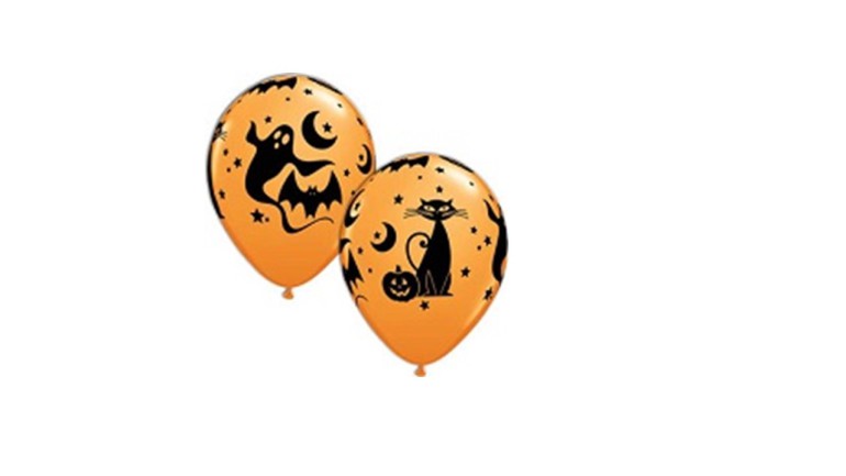 Latexballons Halloween Geist Katze