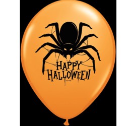 Latexballon Spider Happy Halloween