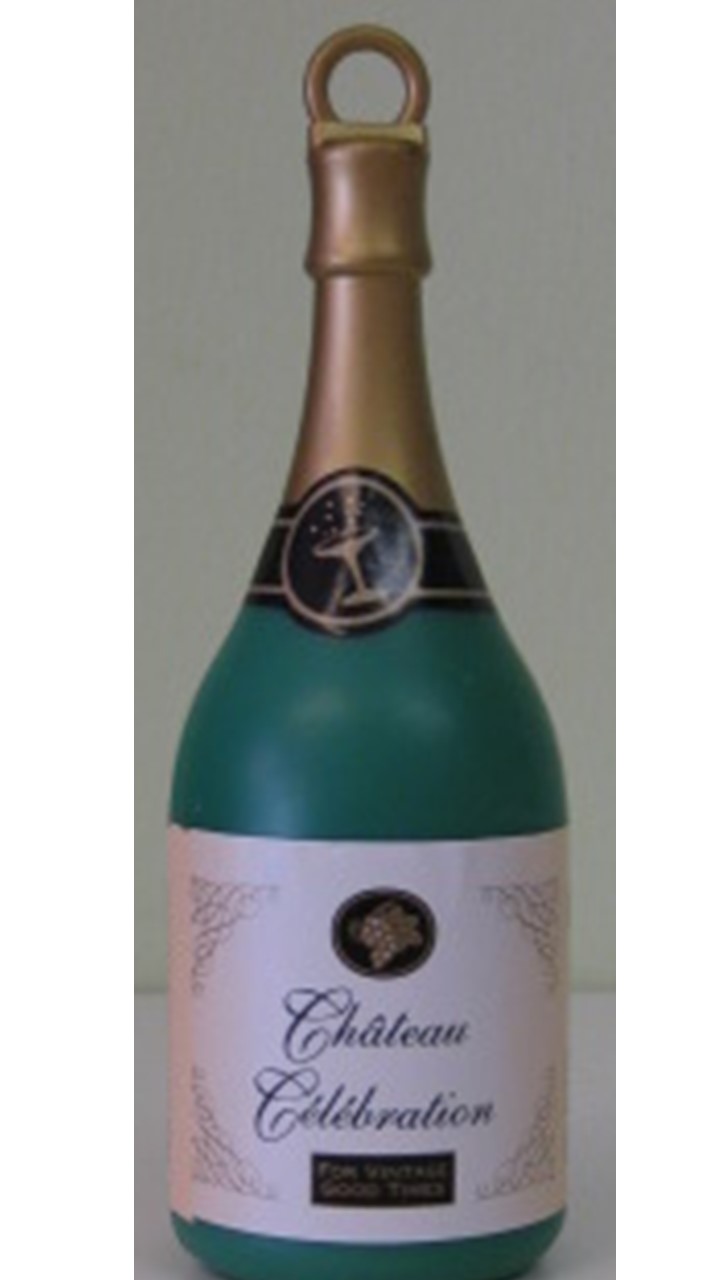 Luftballonhalter Champagner Flasche