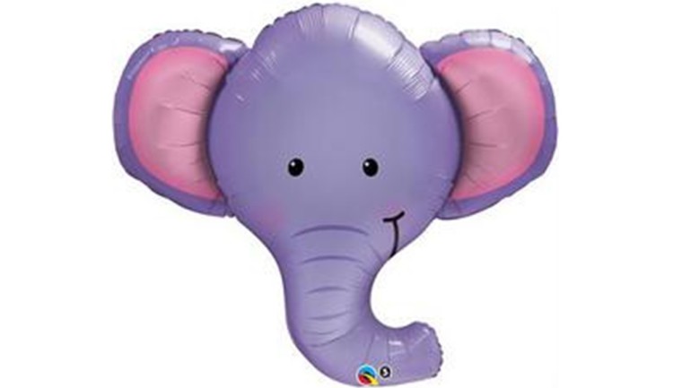 Folienballon Elefant lila