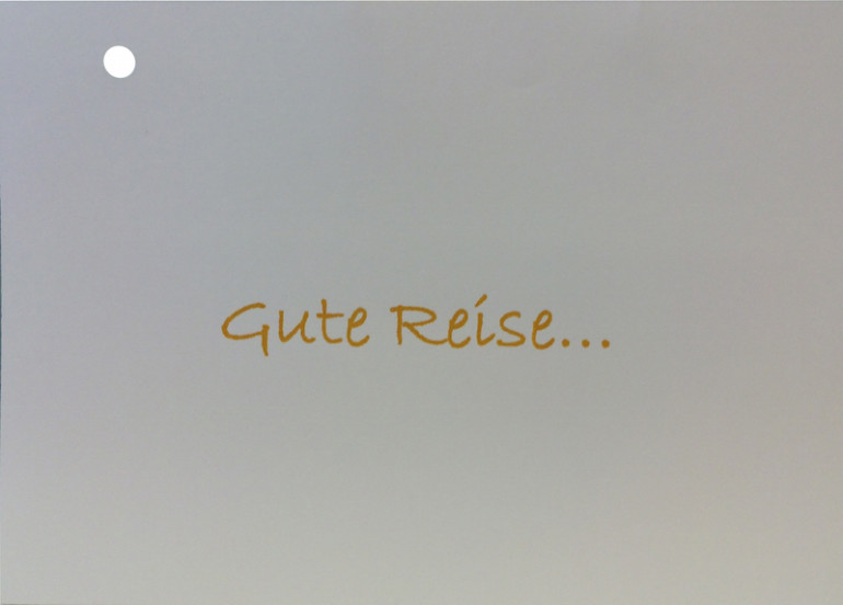 Flugkarte Gute Reise