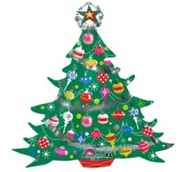 Folienballon Weihnachtsbaum