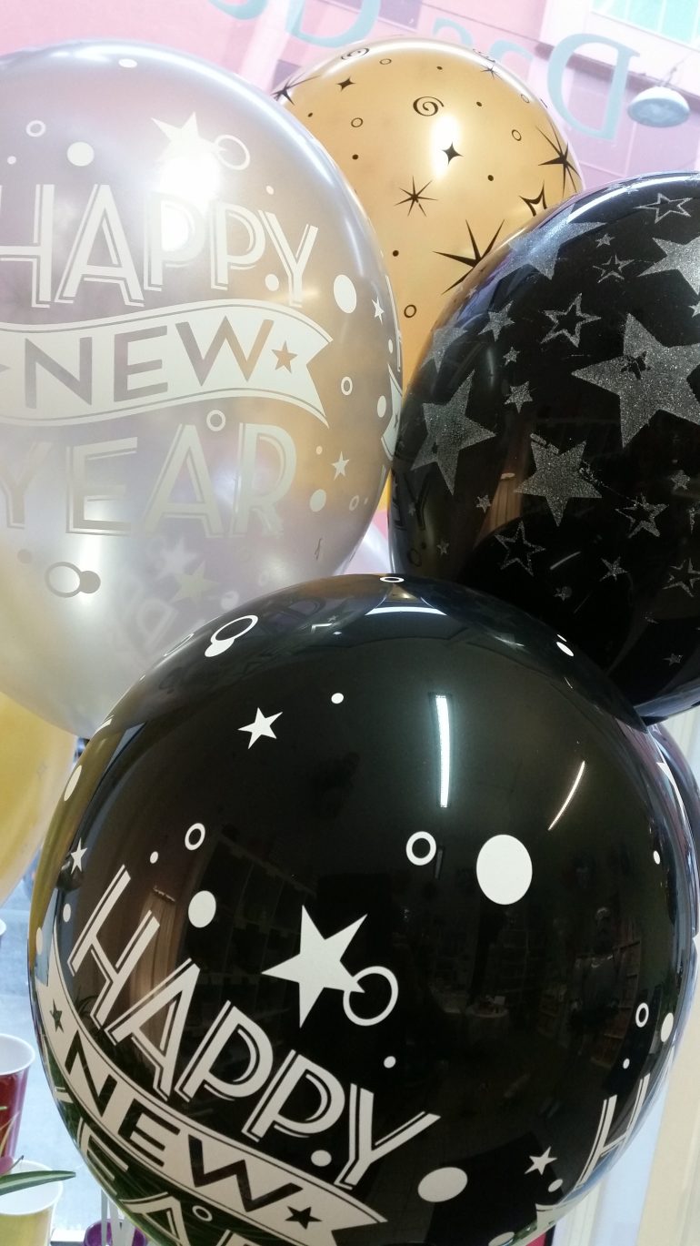 Latexballons Happy New Year diverse