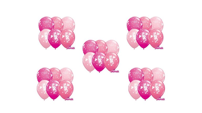 Latexballons rosa Minnie Maus