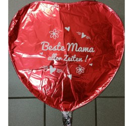 Folienballon rot Beste Mama aller Zeiten