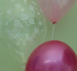 Hochzeitsluftballons rosa und pink