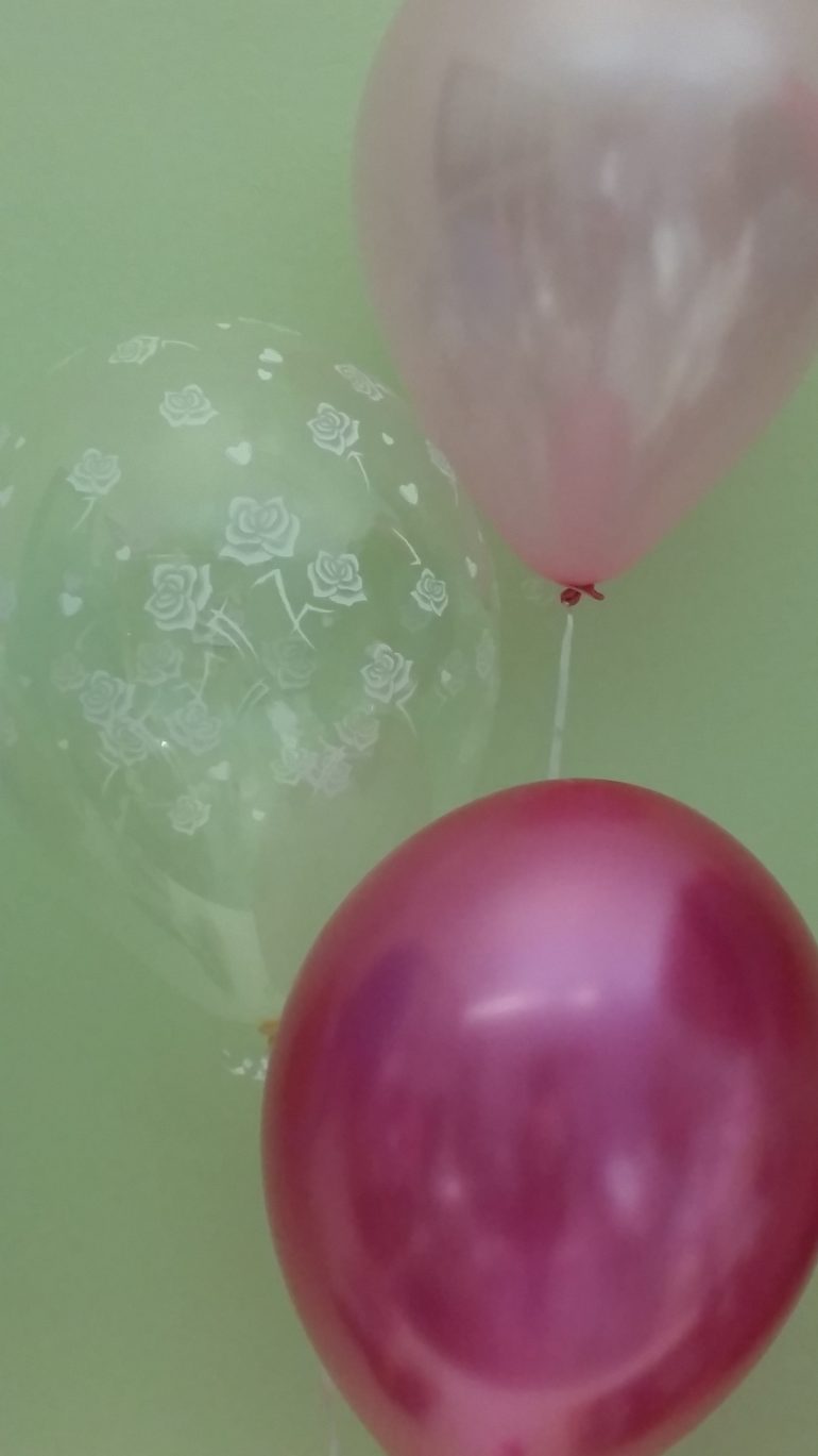 Hochzeitsluftballons rosa und pink