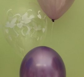 Hochzeitsluftballons flieder und lila