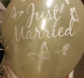 Latexballon Just Married
